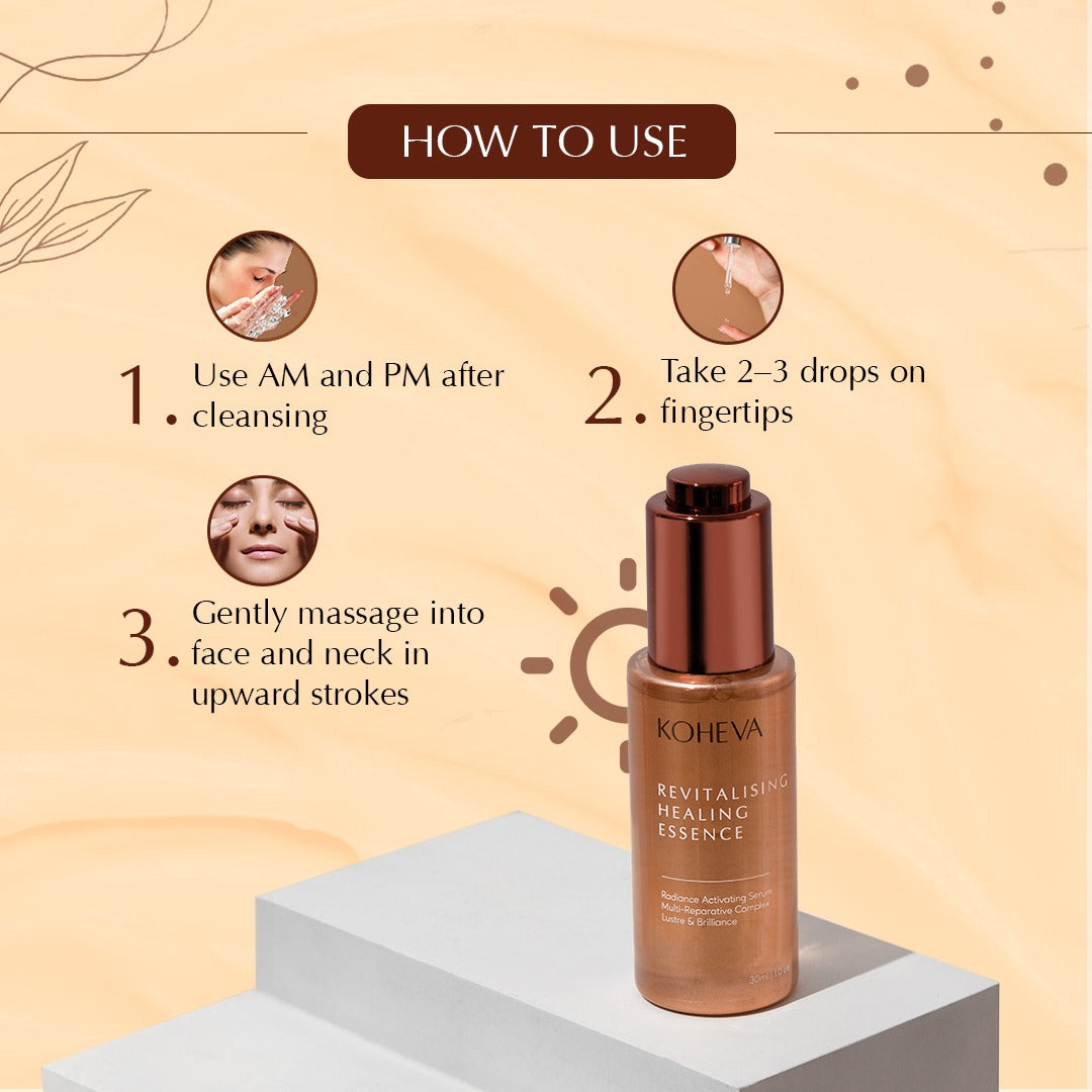 Revitalising Healing Essence Unisex Glow Serum | Niacinamide