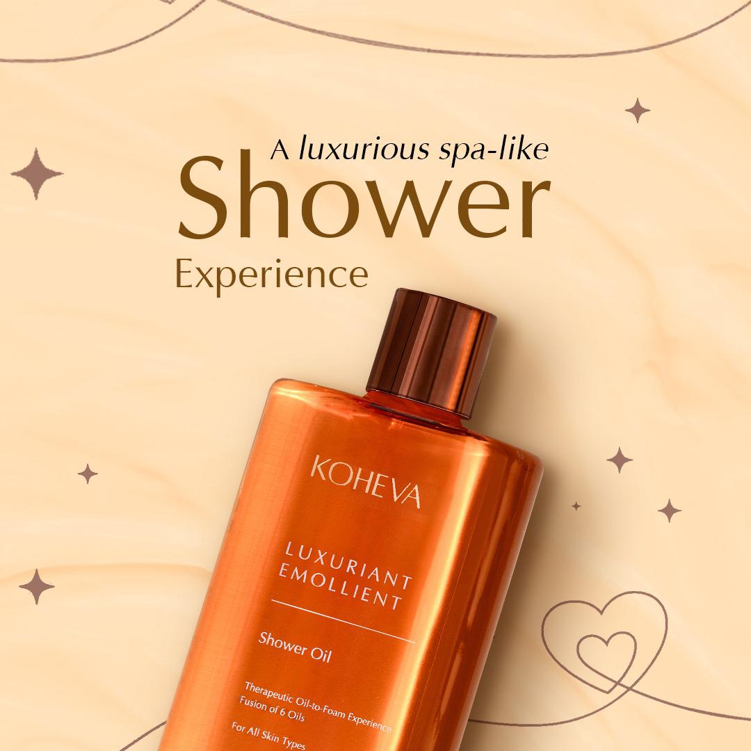Luxuriant Emollient Shower Oil | Unisex | Tan removal