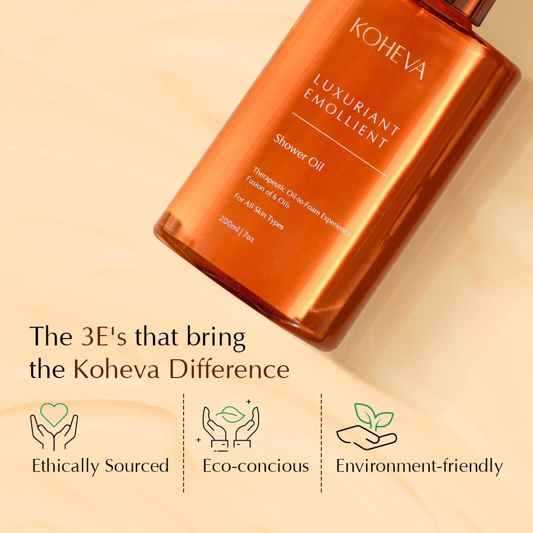 Luxuriant Emollient Shower Oil | Unisex | Tan removal